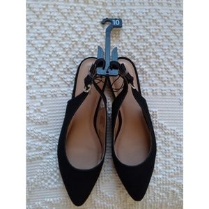 Time and Tru pointed toe velvet flats Womens size 10